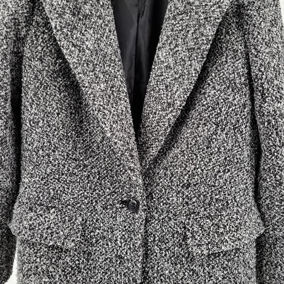 INSIGHT Marled Oversized Blazer Coat Black - Picture 3 of 16